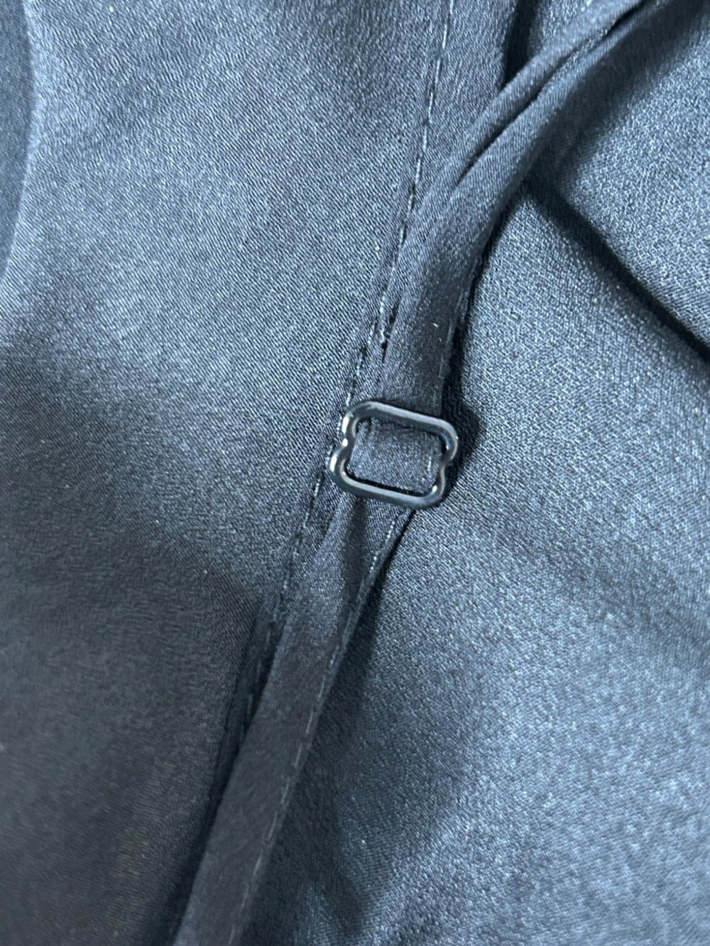 Sandro Black Viscose Slip Dress Minimalist V Neck Mini Size 40/8 - Picture 7 of 12